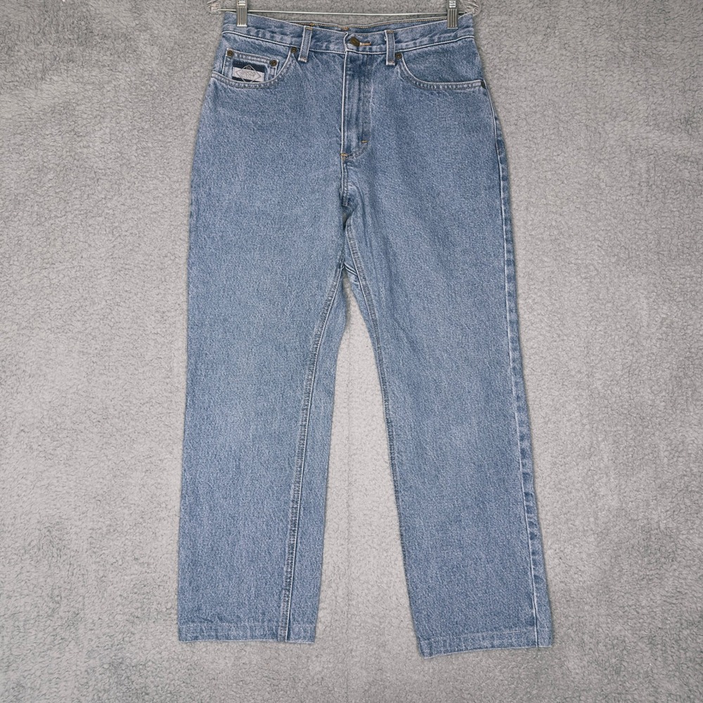 Diamond Gusset Women's Jeans Size 9 x 29 Light Wash Denim USA Made Straight Leg